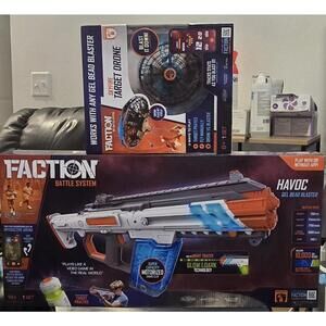Faction Havoc Gel Bead Blaster — Motorized Ammo Clip, Glow-in-the-Dark + Skyfire